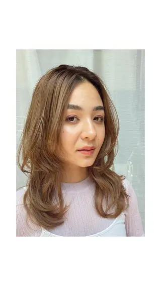 ミディアム カラー アイブロウ ashuley YUKIのヘアスタイル
