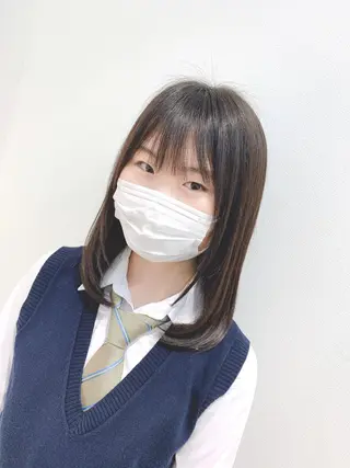 ミディアム 【悩み解決!美髪へ】 店長 平間 響のヘアスタイル