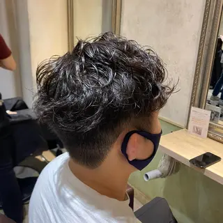 ショート パーマ メンズ Lutia  チノ リキマル🍀のヘアスタイル