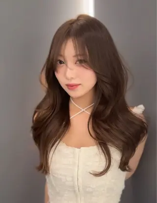 ロング カラー ヘアアレンジ RioN/網紅ヘア 🩶透明感艶カラーのヘアスタイル
