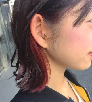 ミディアム カラー 髪質改善/白髪ぼかし KENTAのヘアスタイル
