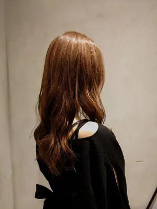 セミロング あいだ🐼ミニモ 8月限定クーポン配信のヘアスタイル