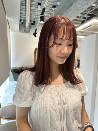セミロング カラー キッズ オトナヘア🌸 harukaのヘアスタイル