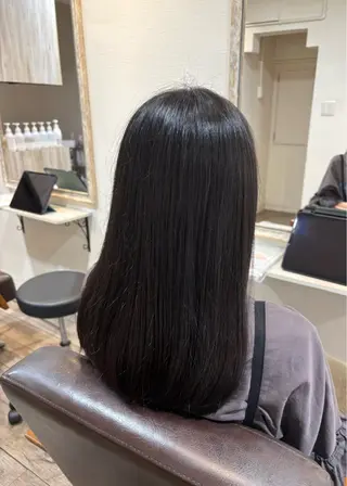 セミロング 福島 優夢のヘアスタイル