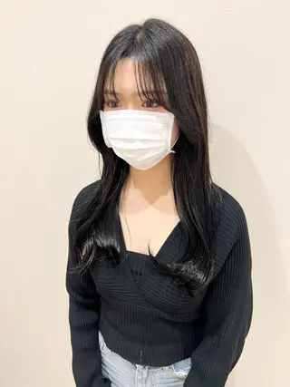 ロング 外国人対応 佐久間のヘアスタイル