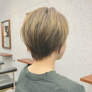 ショート カラー メンズ ✂︎ウルフ・ショート ✂︎MIKUNIのヘアスタイル