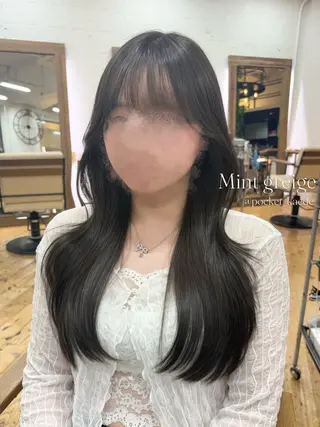 ロング 🤍韓国ヘア/ かえで🤍のヘアスタイル
