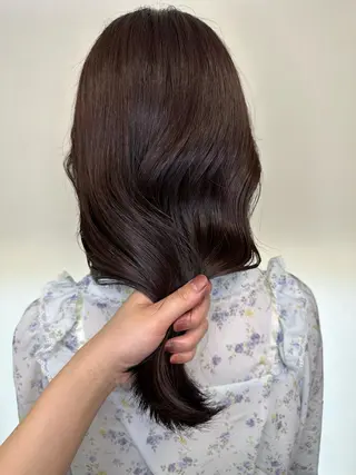 セミロング カラー ブリーチカラー🫧 森　凪沙のヘアスタイル