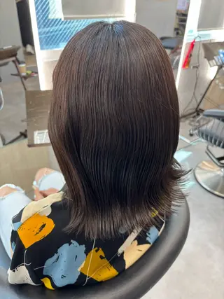 ミディアム 縮毛矯正/カラ ー/艶髪🌻ひな🌻のヘアスタイル