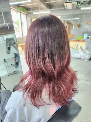 ショート カラー ブリーチ、デザイン  カラー福士直矢のヘアスタイル