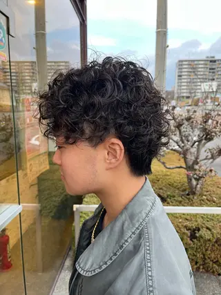 ショート パーマ メンズ 北川 寛之✨メンズパーマ✨のヘアスタイル