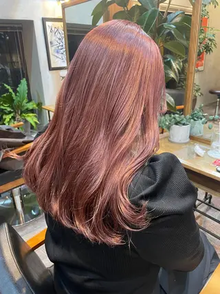 セミロング カラー 顔周りカット 【オノザワリョウ】のヘアスタイル