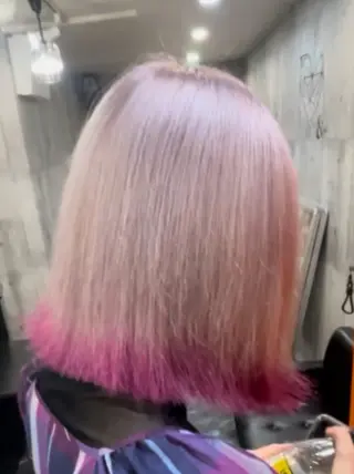 カラー NINE+/代表 ブリーチ特化型サロンのヘアスタイル