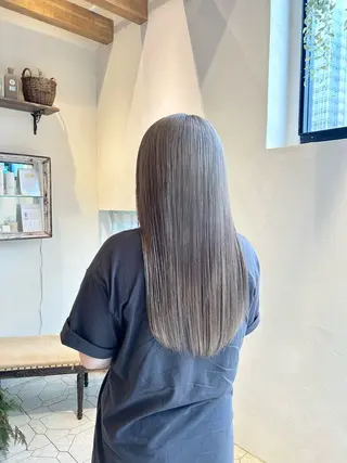 ロング 柳川沙羅 🌿透明感カラーのヘアスタイル