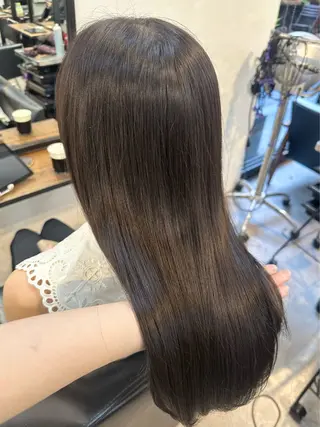 ミディアム カラー 🫧透明感カラー/ エクステ🫧アサミ️のヘアスタイル