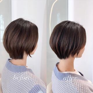 ショート カラー 渋谷ボブ特化 /田中航平のヘアスタイル