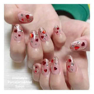 ミディアム ネイル 🐾enen style 🐾のネイルデザイン