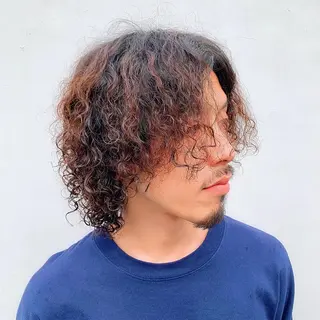 パーマ メンズ 中川 竜誠のヘアスタイル