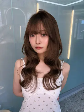 ロング 楠田 美空のヘアスタイル