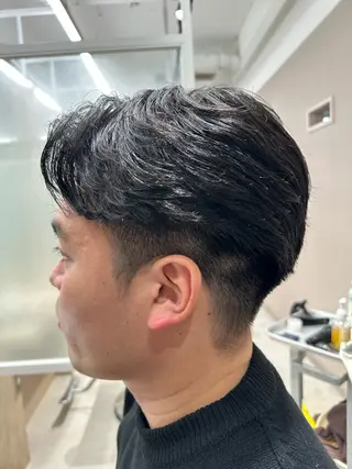 ショート パーマ メンズ 市川メンズパーマ/ 透明感カラーKaiのヘアスタイル