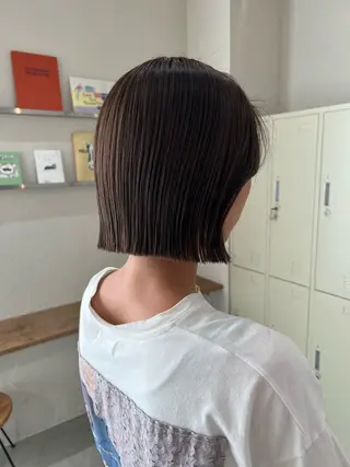 ショート ボブ/カシスカラー/ 村田茉優のヘアスタイル