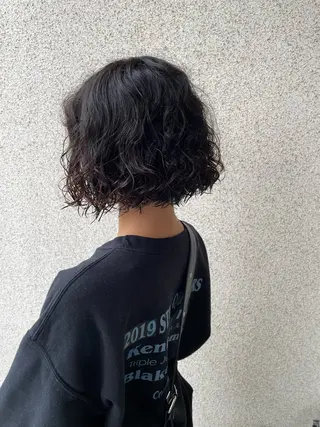 ショート パーマ 藤村 翔充のヘアスタイル