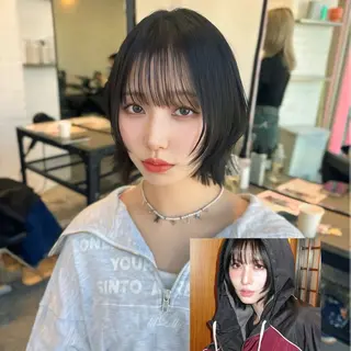 ミディアム カラー ヘアアレンジ 天神レイヤーカット No.1💖マユカのヘアスタイル