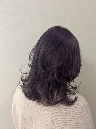ミディアム カラー Zina熊本/ 田口 紗羅のヘアスタイル