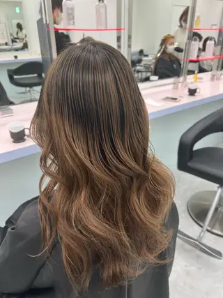 セミロング カラー パーマ ヘアアレンジ メンズ キッズ ネイル マツエク・マツパ アイブロウ KANAMI 🌏のヘアスタイル