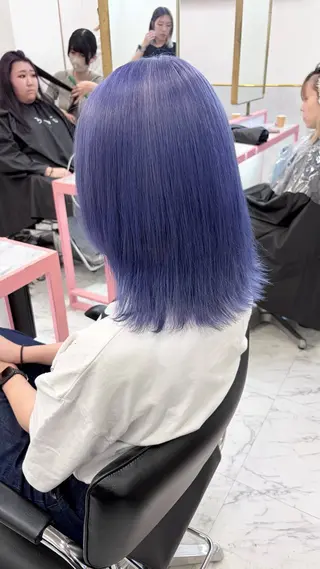 ショート カラー レイン🌏🍀 透明感/ハイトーンのヘアスタイル