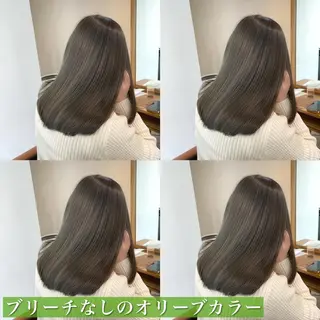 セミロング カラー navile原宿 yumaのヘアスタイル