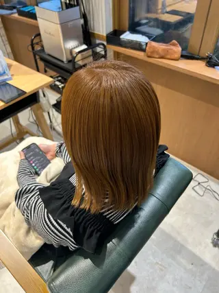 ミディアム カラー 上原 未來のヘアスタイル