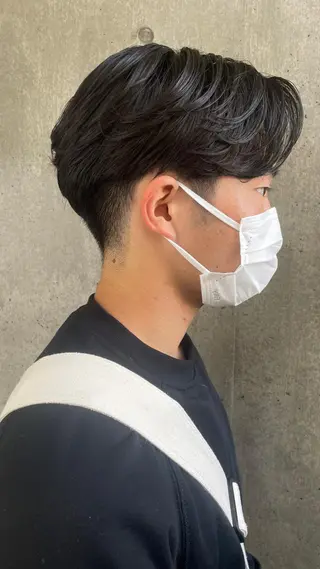 パーマ メンズ もりたみかこ 美容師お休み中のヘアスタイル
