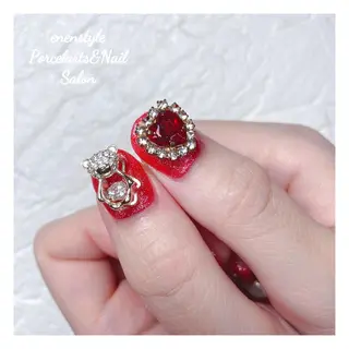 ミディアム ネイル 🐾enen style 🐾のネイルデザイン