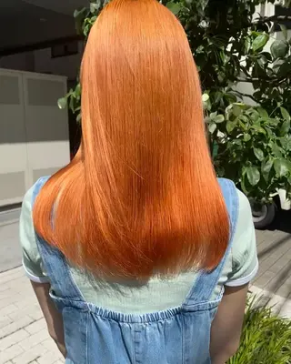 セミロング カラー パーマ ヘアアレンジ メンズ アイブロウ MOE /Zina横浜2ndのヘアスタイル