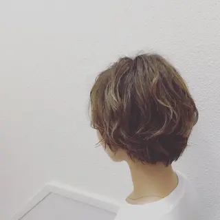 ショート カラー 髪質改善/美髪矯 正ヤマモトハルキのヘアスタイル