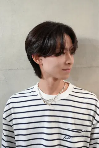 ショート メンズ 推しカラー オタク美容師 山本のヘアスタイル
