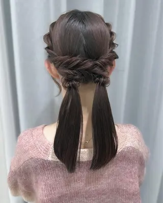 セミロング ヘアアレンジ ミディアムカット/ COA銀座🐩マコのヘアスタイル