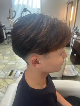 パーマ メンズ 👑サーフカール番長 💎Shoki/生駒のヘアスタイル