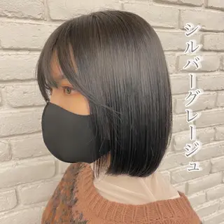 カラー 透明感カラー🌿 グレージュ🐺陽介のヘアスタイル