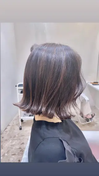 ミディアム カラー 🌿レイヤー/ブリー チ/🌿JINのヘアスタイル
