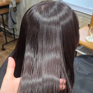 カラー 艶髪縮毛矯正×透明感 カラー◎mikuのヘアスタイル
