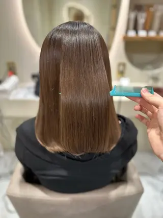 ミディアム 上野 秀のヘアスタイル