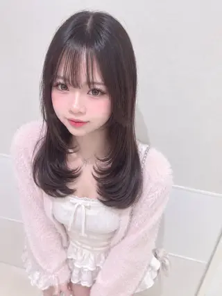 セミロング ももか💖お得に! 艶モテ/透明感♡のヘアスタイル
