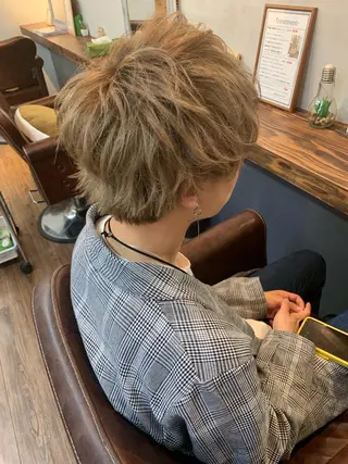 ミディアム ✨上村 潤平✨メンズヘア✨のヘアスタイル
