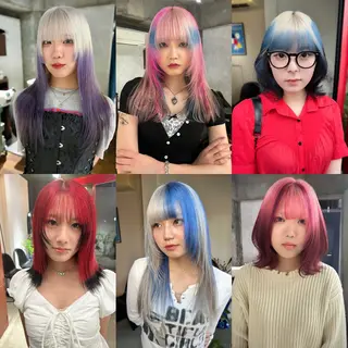 ロング カラー 梅田デザインカラー 🌈🏆ヒノキのヘアスタイル