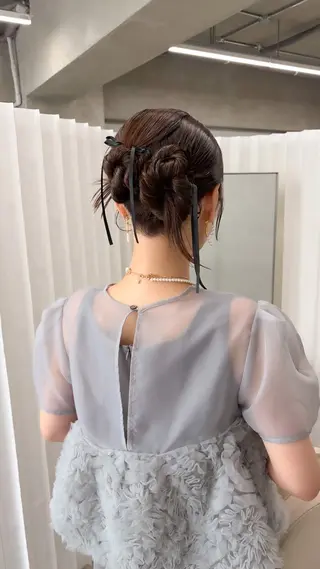 ロング ヘアアレンジ 前田 陽南子のヘアスタイル