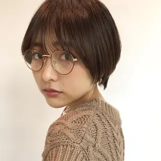 ショート レイヤー/大人ボブ| ワタナベ リョウカのヘアスタイル