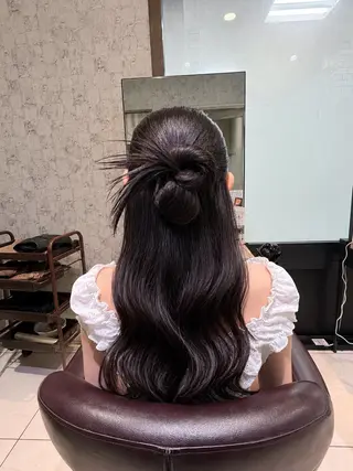 ヘアアレンジ 🎀ིྀ韓国風 艶カラー🤍ྀི小澤のマツエク・マツパデザイン