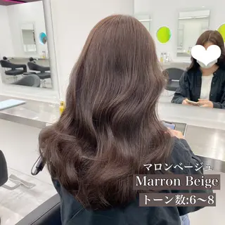 ロング カラー ブリーチなしW カラー🤍しゅうじのヘアスタイル